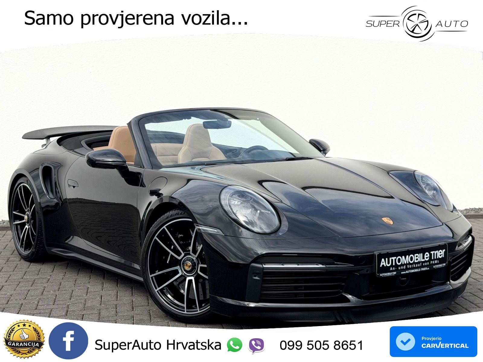 Porsche 911 Turbo S Cabriolet 3.8 (650 KS) PDK ZRAČNI+ACC+GR SJED+KAM