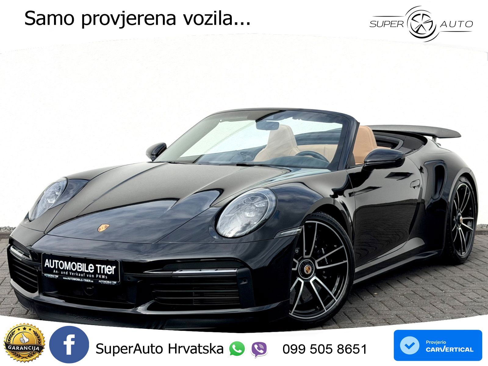 Porsche 911 Turbo S Cabriolet 3.8 (650 KS) PDK ZRAČNI+ACC+GR SJED+KAM