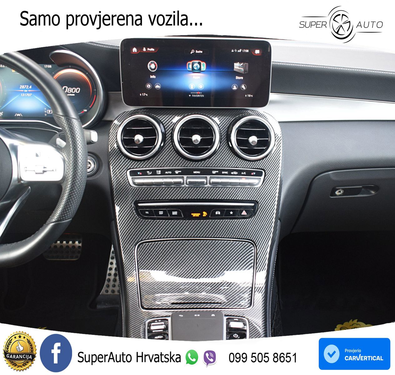 Mercedes GLC 300d (245 KS) 4MATIC G-TRONIC ZRAČNI+ACC+GR SJED+360