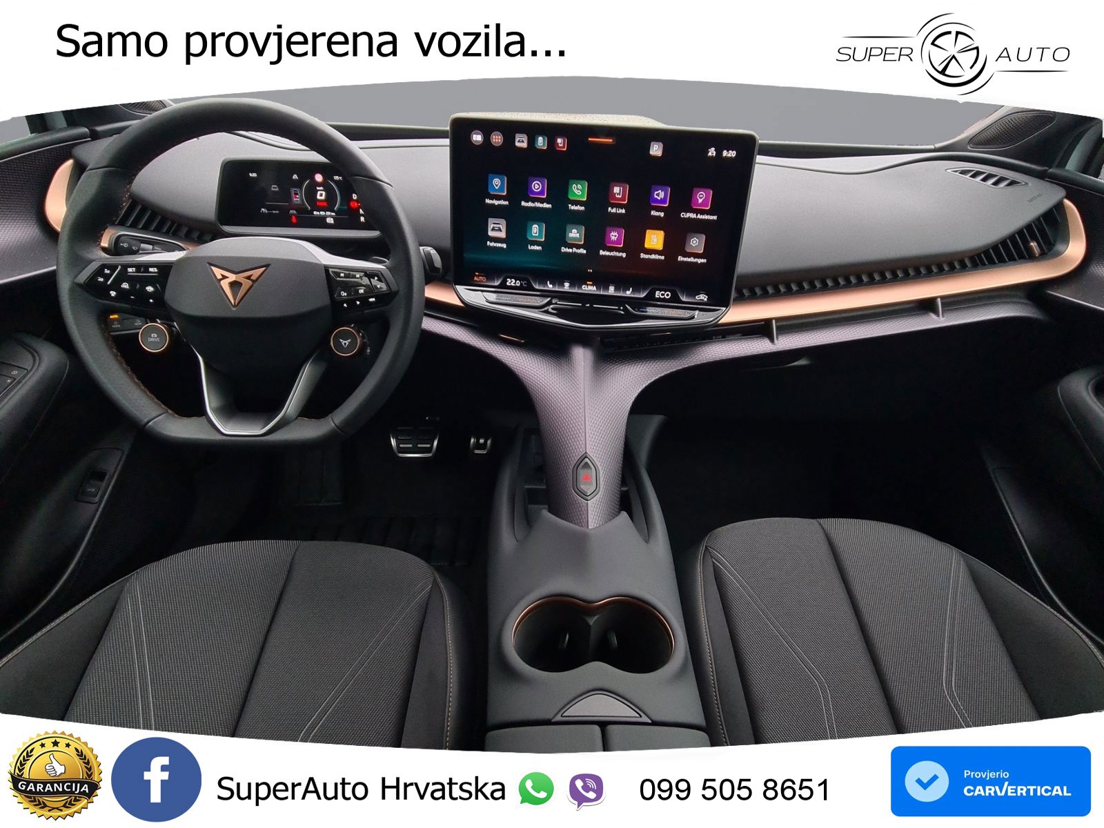 Cupra Tavascan 82 kWh (286 KS) LED+GR SJED+ACC