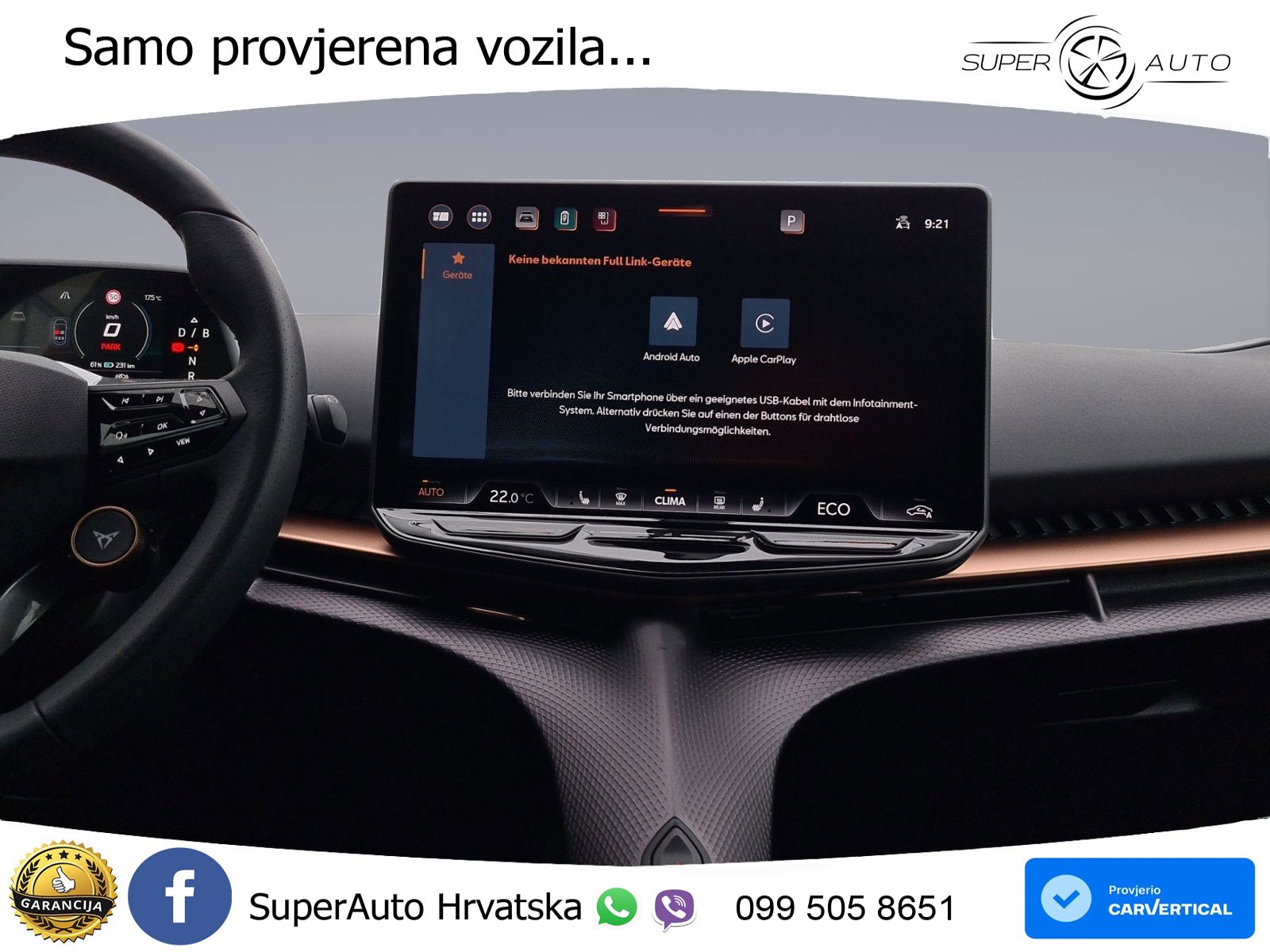 Cupra Tavascan 82 kWh (286 KS) LED+GR SJED+ACC