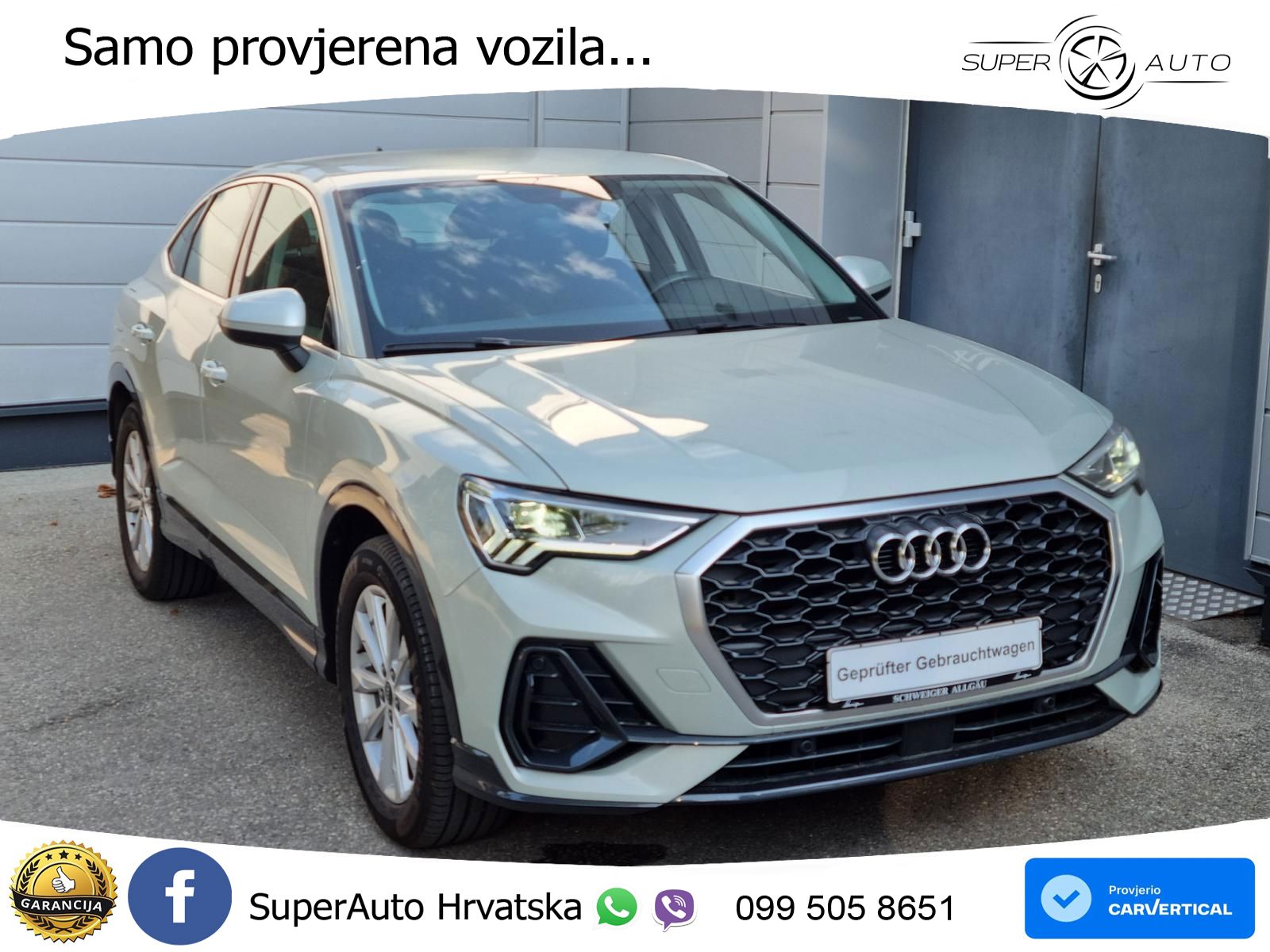 Audi Q3 II Sportback 35 TFSI (150 KS) S tronic LED+GR SJED+ACC