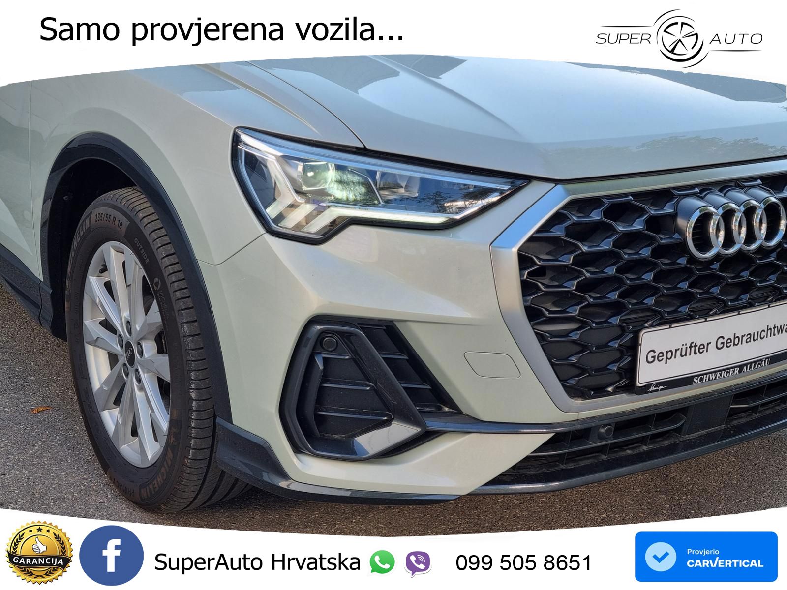 Audi Q3 II Sportback 35 TFSI (150 KS) S tronic LED+GR SJED+ACC