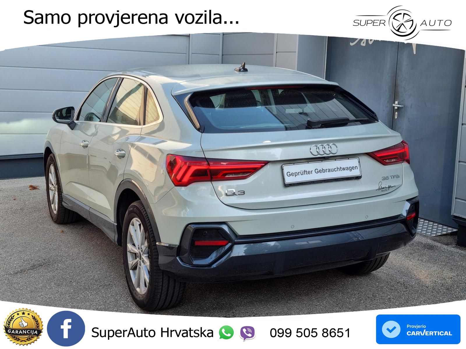 Audi Q3 II Sportback 35 TFSI (150 KS) S tronic LED+GR SJED+ACC