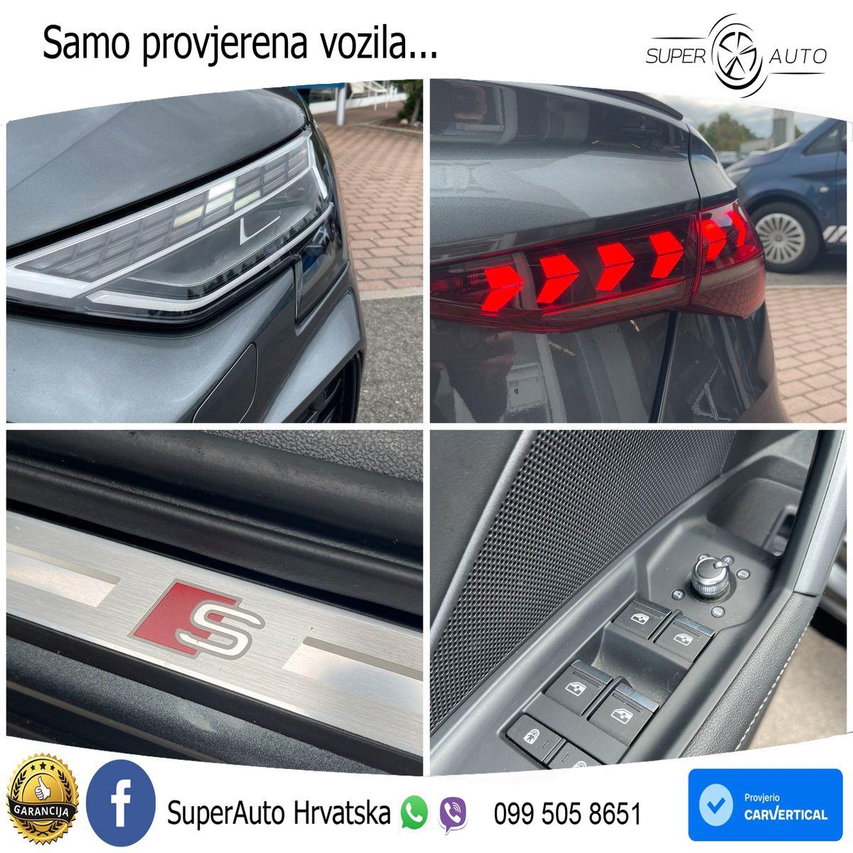 Audi S3 Limuzina 2.0 TFSI (333 KS) quattro S tronic MATRIX+GR SJED+KAM