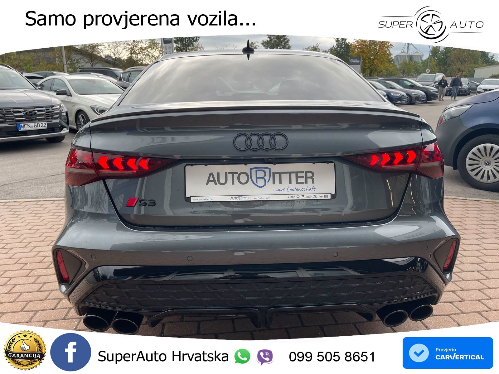 Audi S3 Limuzina 2.0 TFSI (333 KS) quattro S tronic MATRIX+GR SJED+KAM