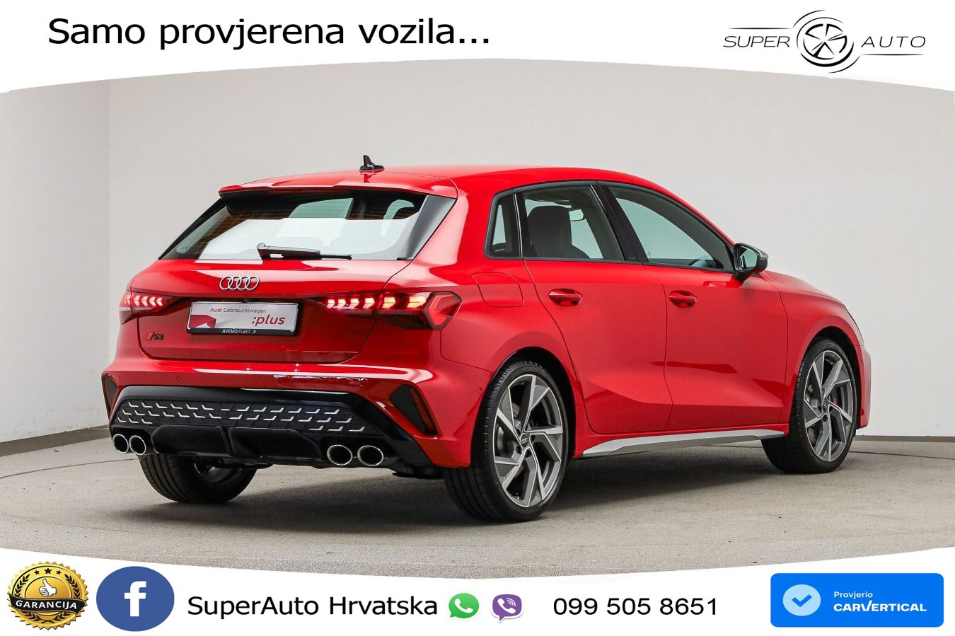Audi S3 2.0 TFSI (333 KS) quattro S tronic LED+GR SJED+ACC