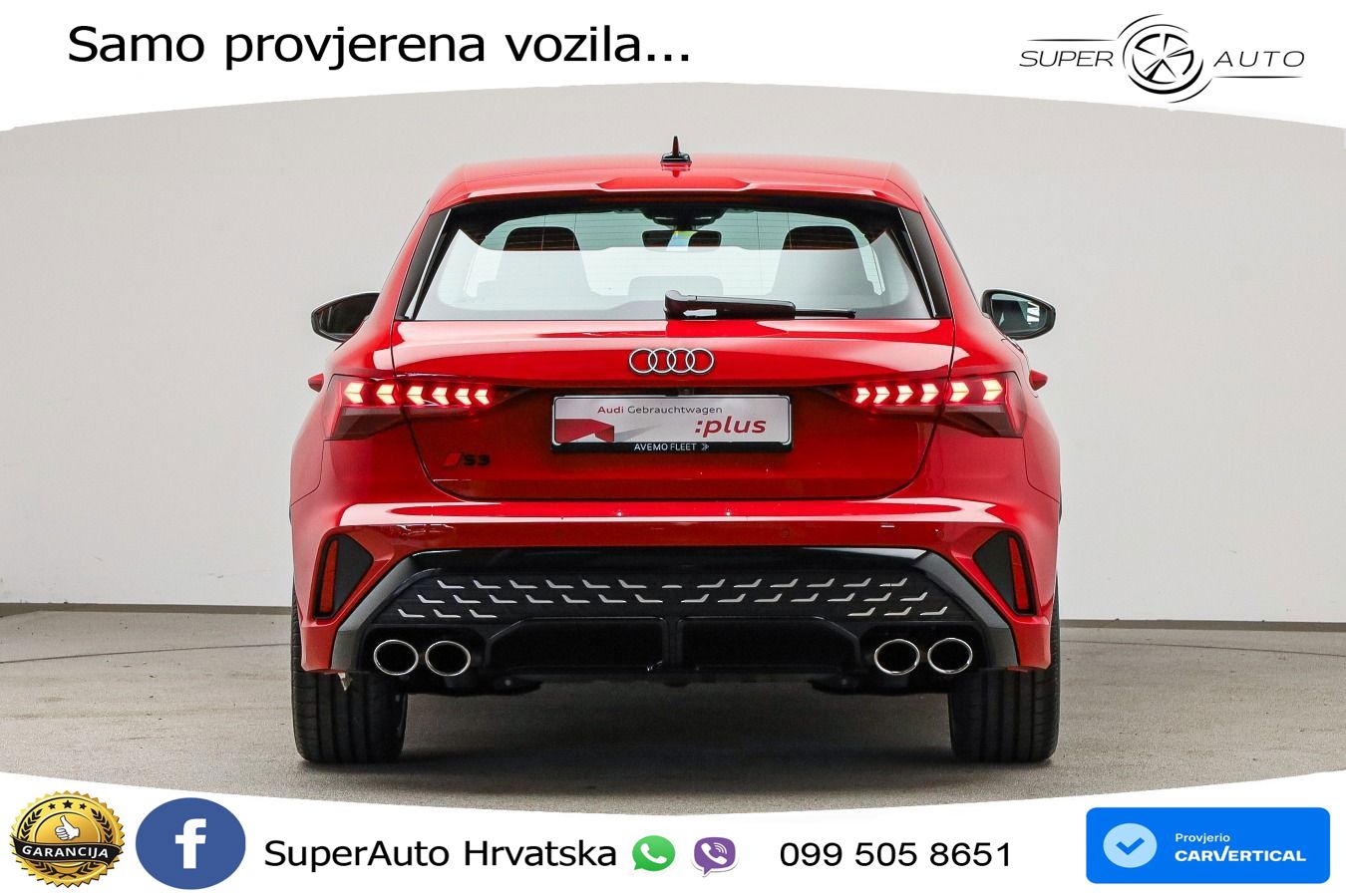 Audi S3 2.0 TFSI (333 KS) quattro S tronic LED+GR SJED+ACC