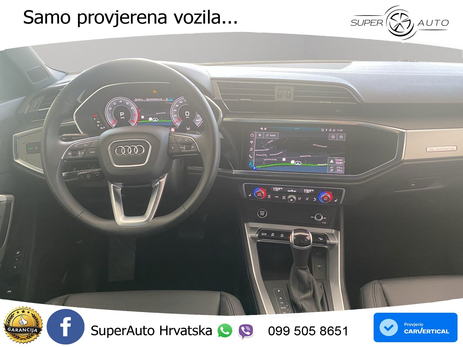 Audi Q3 40 TFSI (190 KS) quattro S tronic advanced LED+GR SJED+ACC