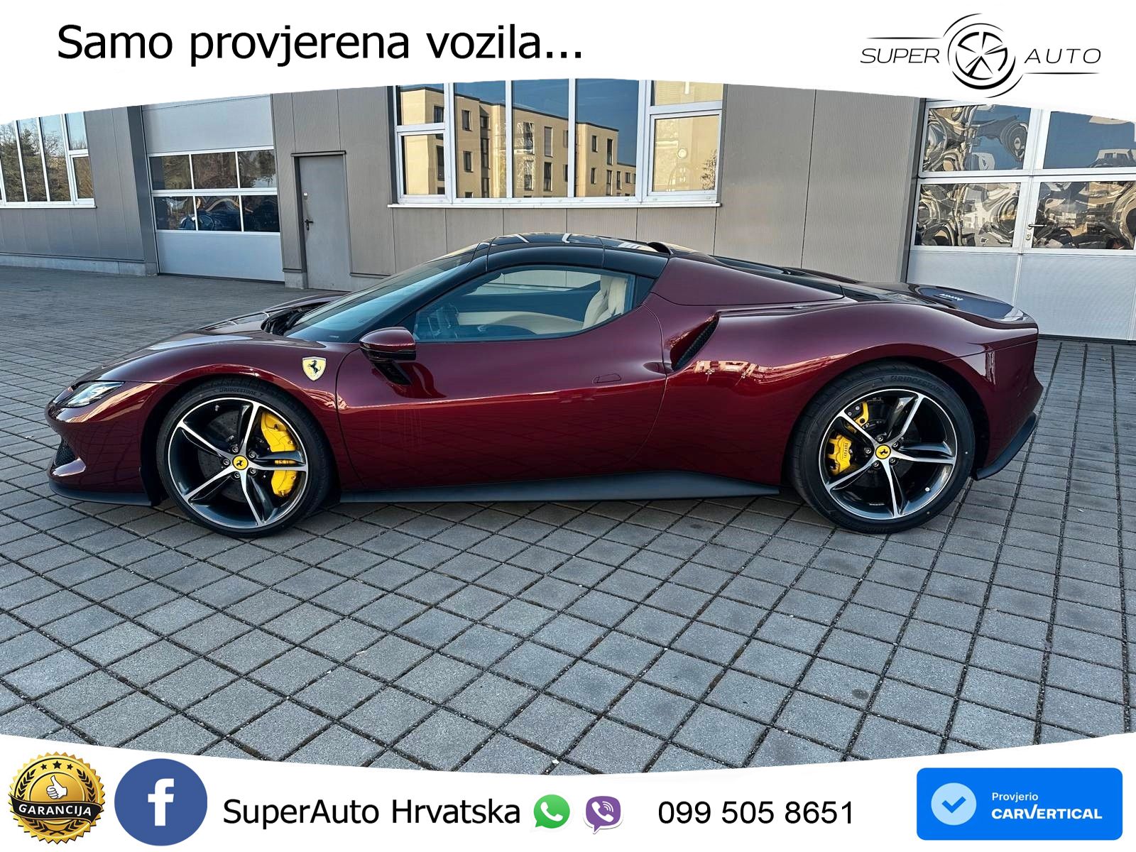 Ferrari 296 GTS 3.0 V6 (830 KS) F1 DCT LED+GR SJED+ACC