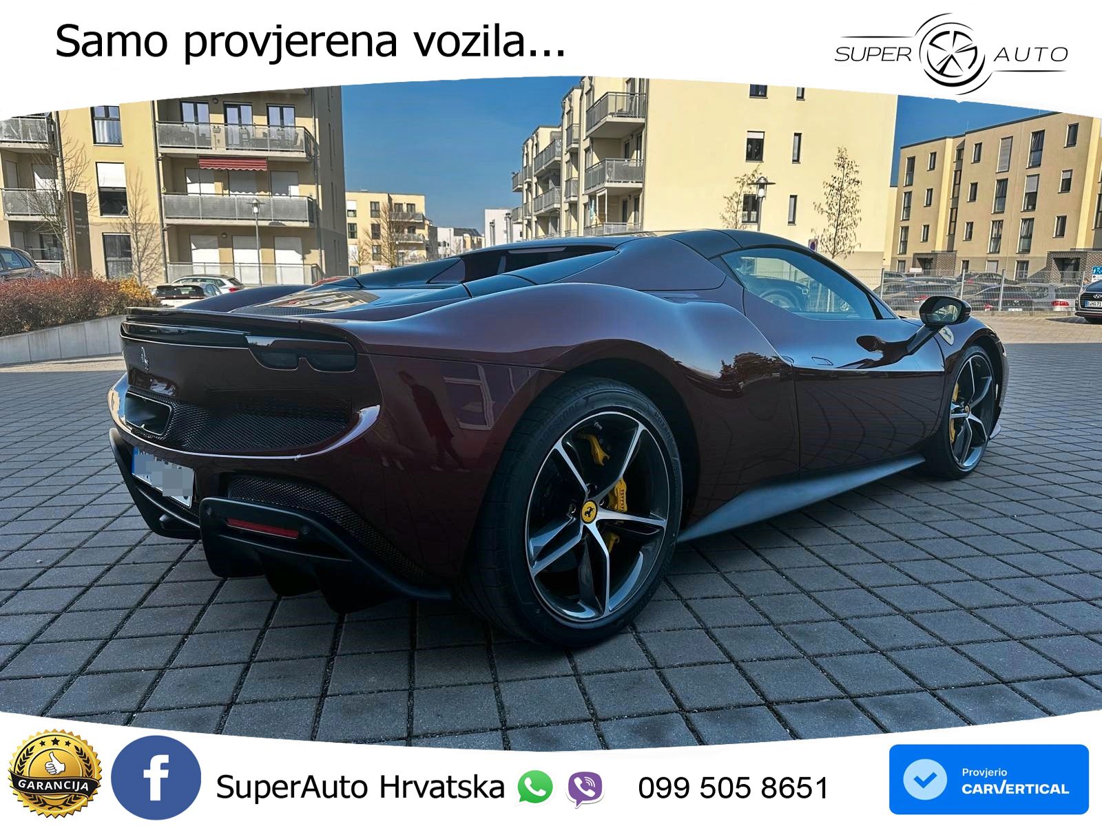Ferrari 296 GTS 3.0 V6 (830 KS) F1 DCT LED+GR SJED+ACC