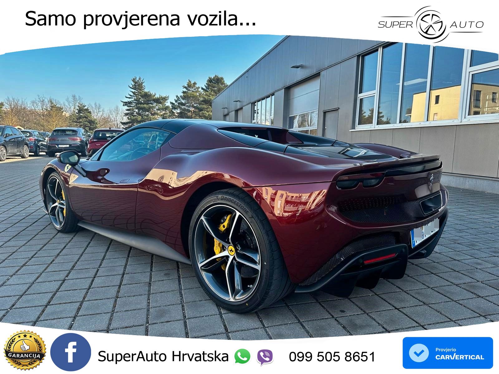 Ferrari 296 GTS 3.0 V6 (830 KS) F1 DCT LED+GR SJED+ACC