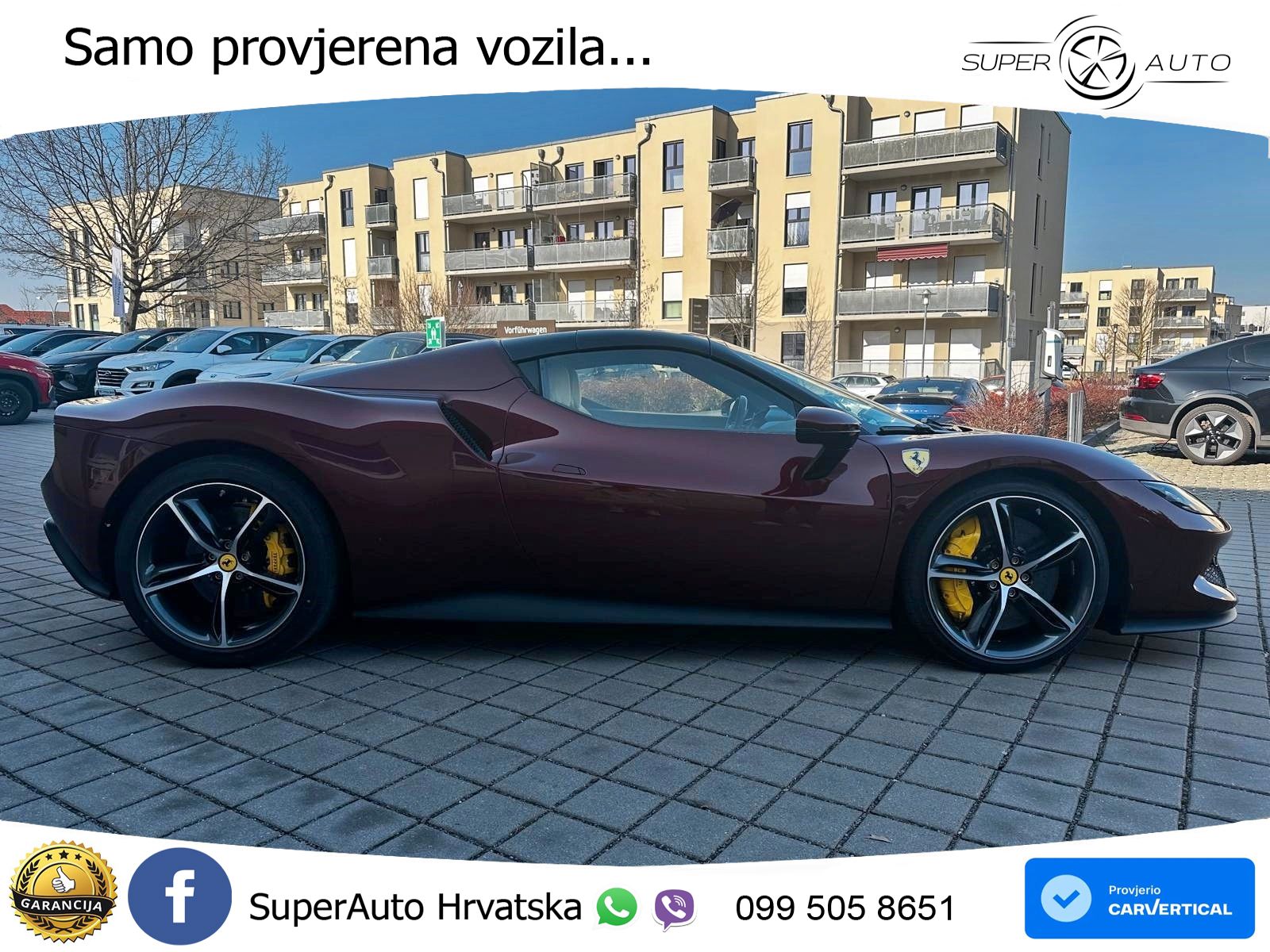 Ferrari 296 GTS 3.0 V6 (830 KS) F1 DCT LED+GR SJED+ACC