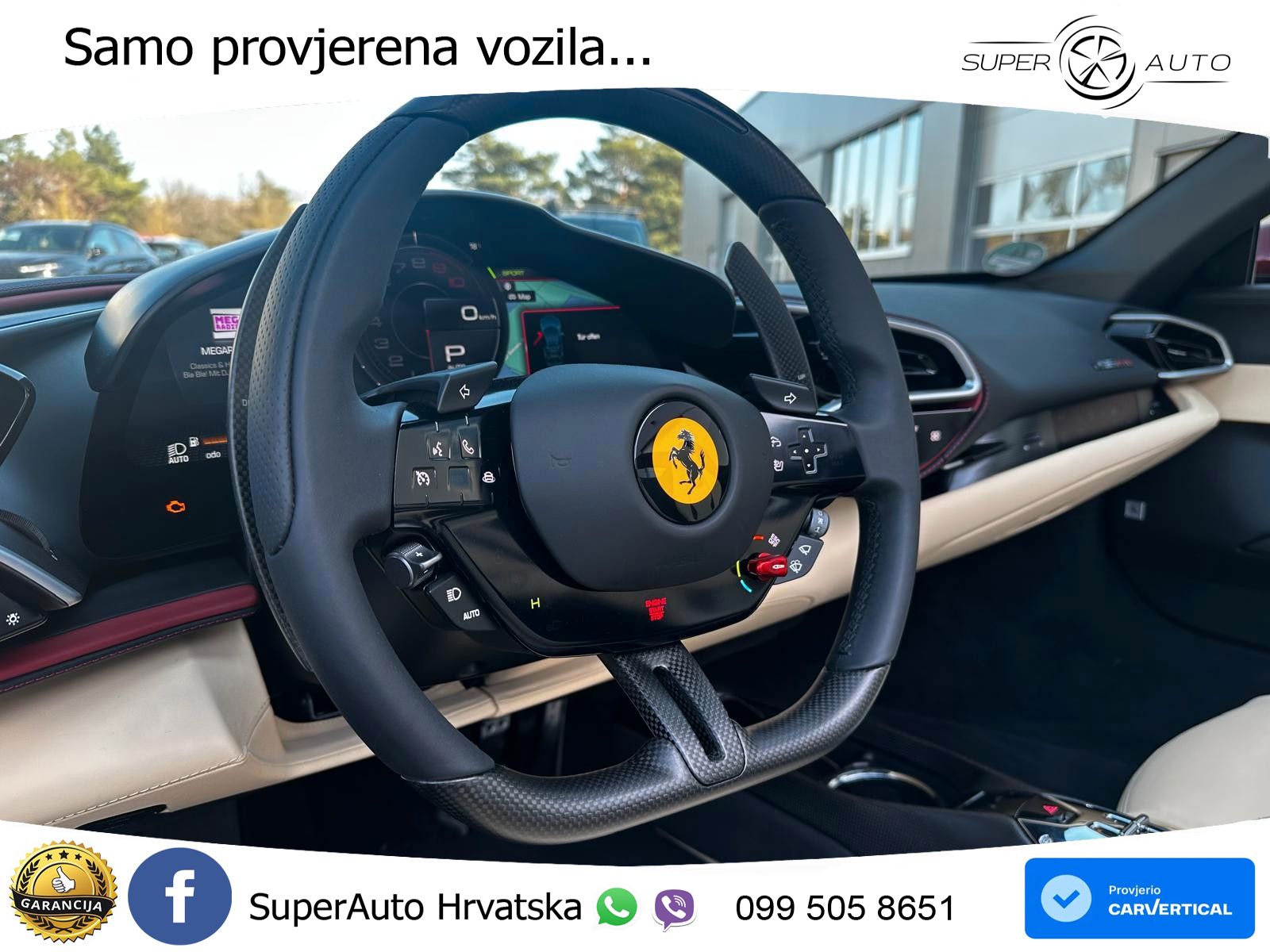 Ferrari 296 GTS 3.0 V6 (830 KS) F1 DCT LED+GR SJED+ACC
