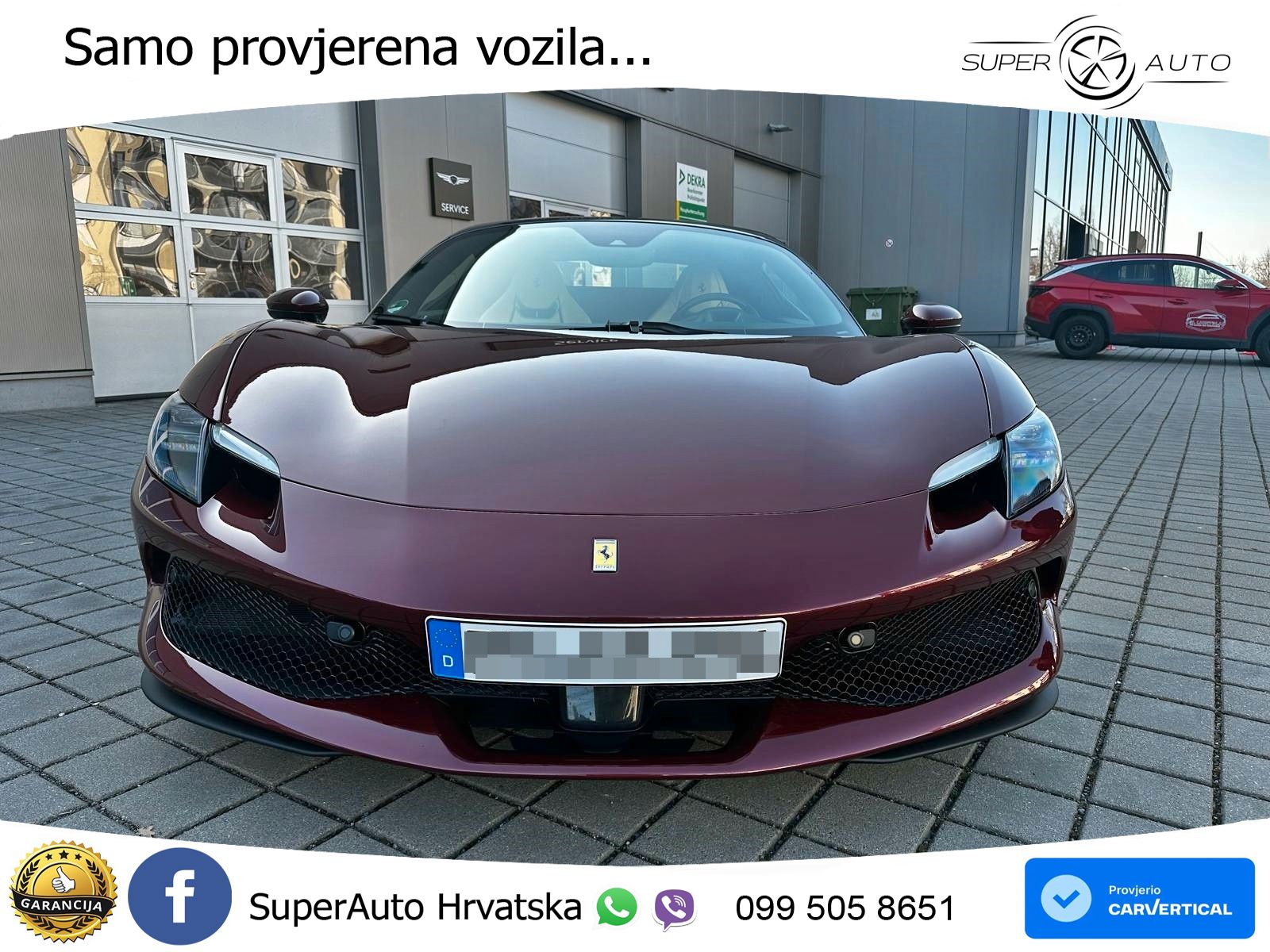 Ferrari 296 GTS 3.0 V6 (830 KS) F1 DCT LED+GR SJED+ACC