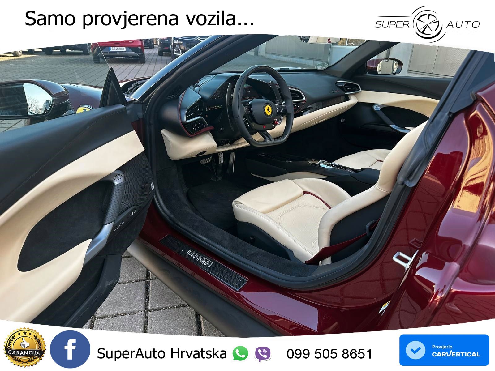 Ferrari 296 GTS 3.0 V6 (830 KS) F1 DCT LED+GR SJED+ACC