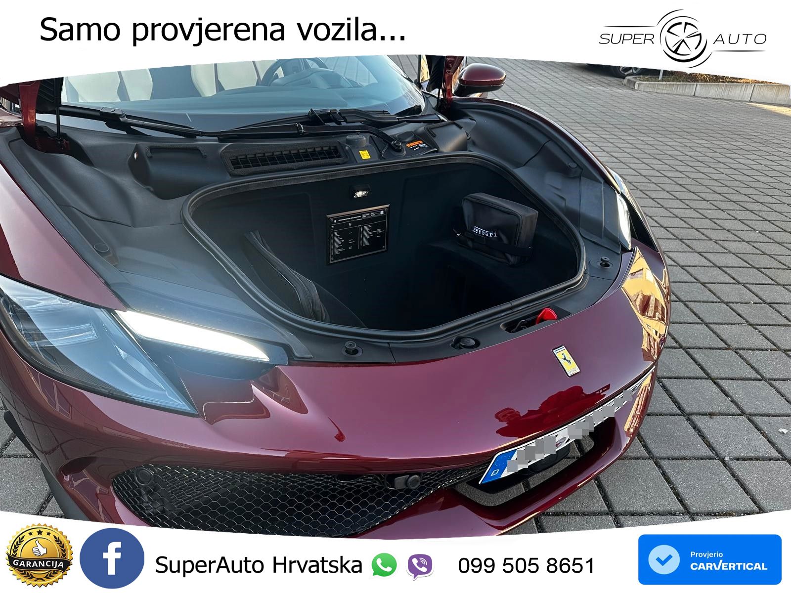 Ferrari 296 GTS 3.0 V6 (830 KS) F1 DCT LED+GR SJED+ACC