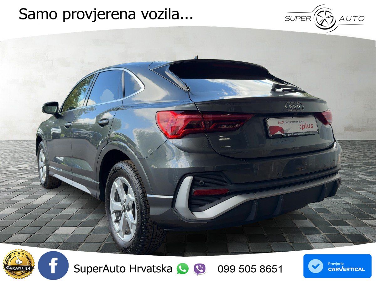 Audi Q3 II Sportback 35 TFSI (150 KS) S tronic S line MATRIX+GR SJED+KAM