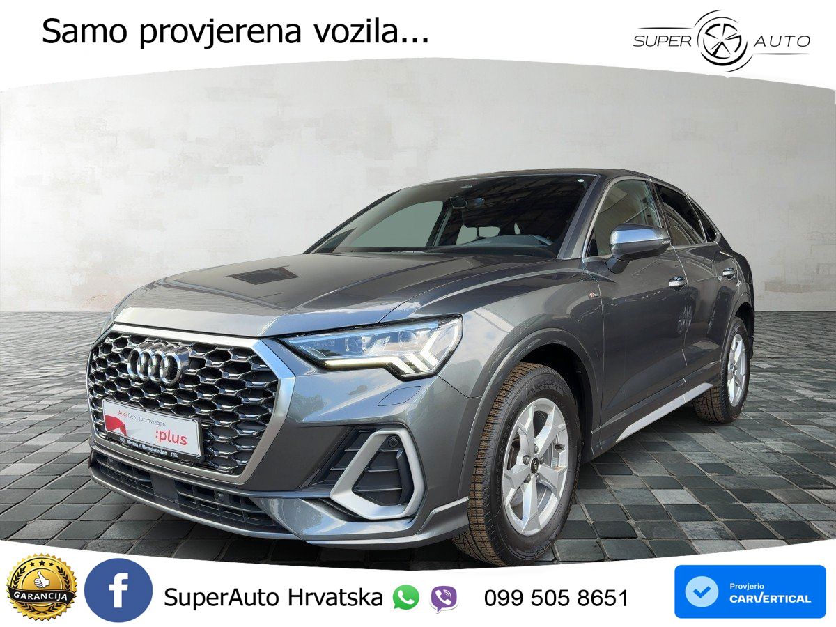 Audi Q3 II Sportback 35 TFSI (150 KS) S tronic S line MATRIX+GR SJED+KAM