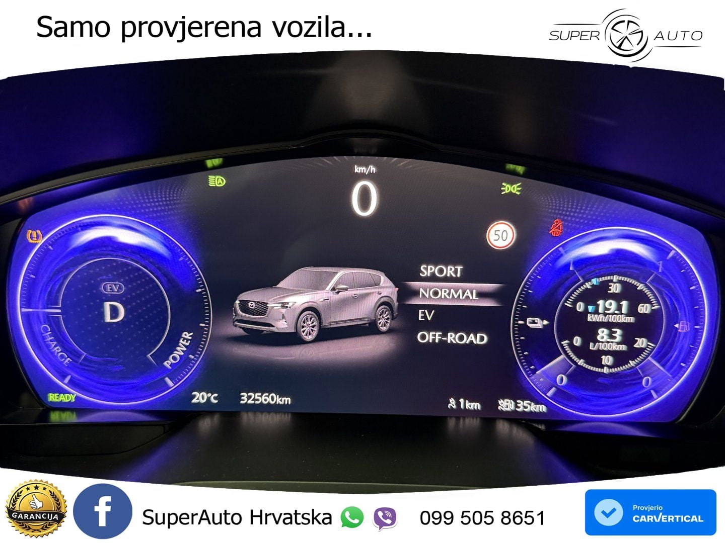 Mazda CX-60 2.5 e-Skyactiv (328 KS) AWD Automatic LED+GR SJED+ACC