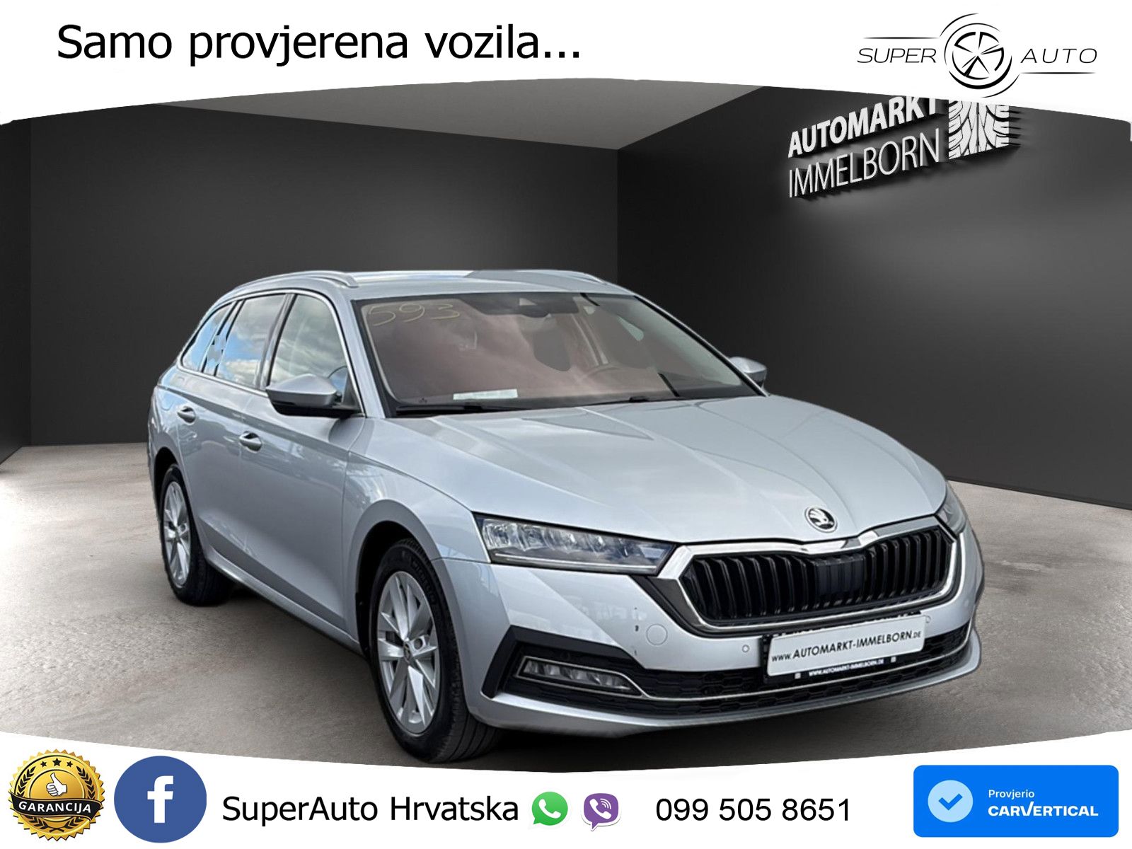 Škoda Octavia Combi 2.0 TDI (150 KS) DSG LED+GR SJED+ACC