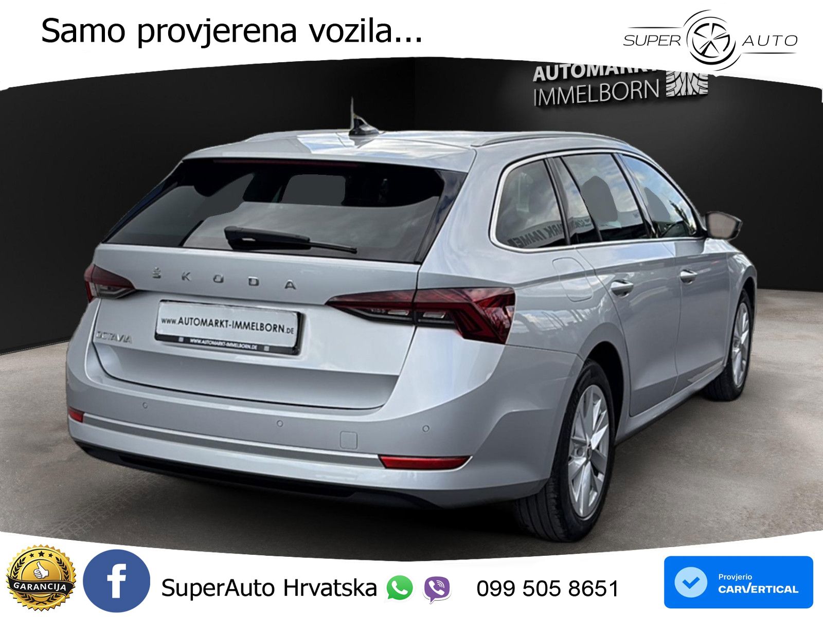 Škoda Octavia Combi 2.0 TDI (150 KS) DSG LED+GR SJED+ACC