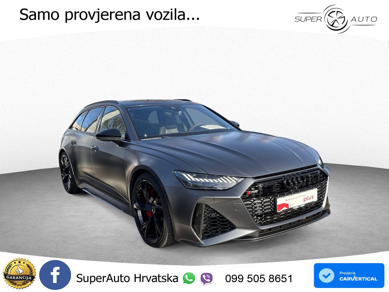 Audi RS6 Avant 4.0 TFSI V8 (600 KS) quattro Tiptronic advanced ACC+HEAD+4xGR SJED+360+PANO