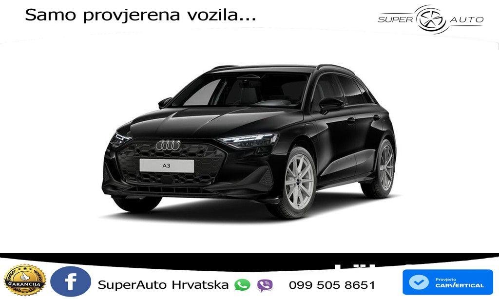 Audi A3 40 TFSIe (204 KS) S tronic LED+GR SJED+ACC