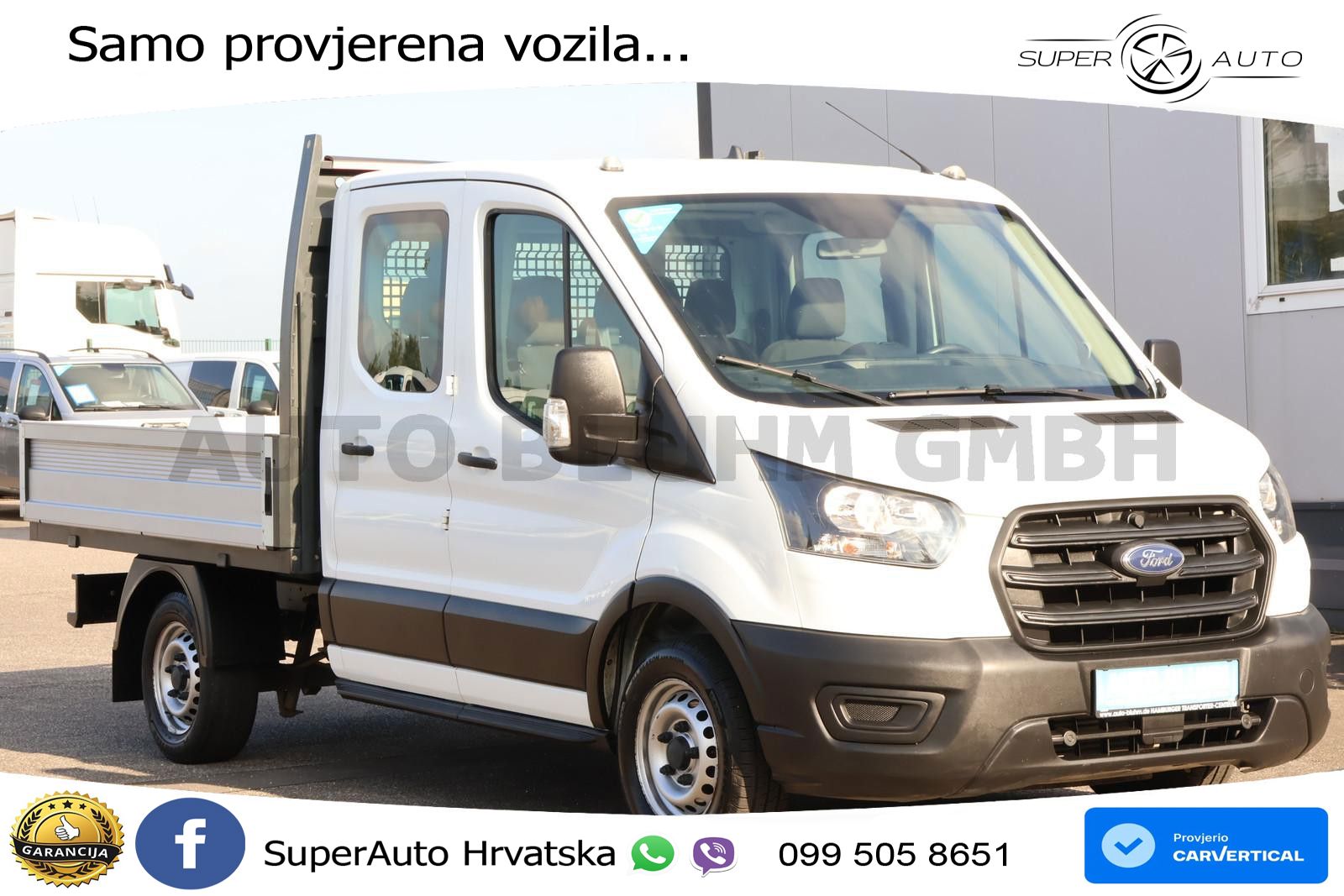 Ford Transit 310-EB Doka L2 + AHK 2.5T Klima 7-Sitze 131 KS