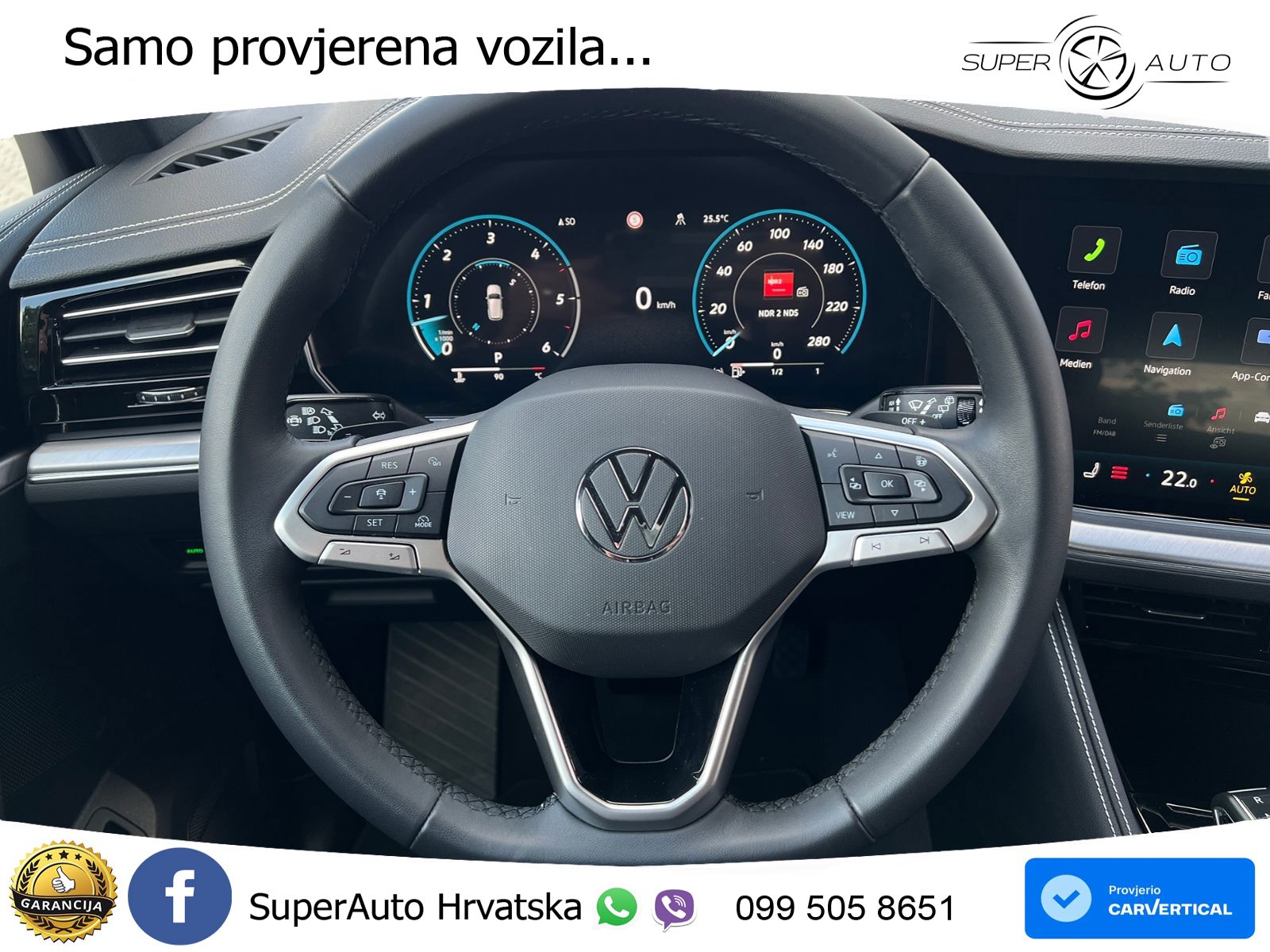 Volkswagen Touareg 3.0 V6 TDI (231 KS) 4MOTION Tiptronic ZRAČNI+ACC+4xGR SJED+KAM