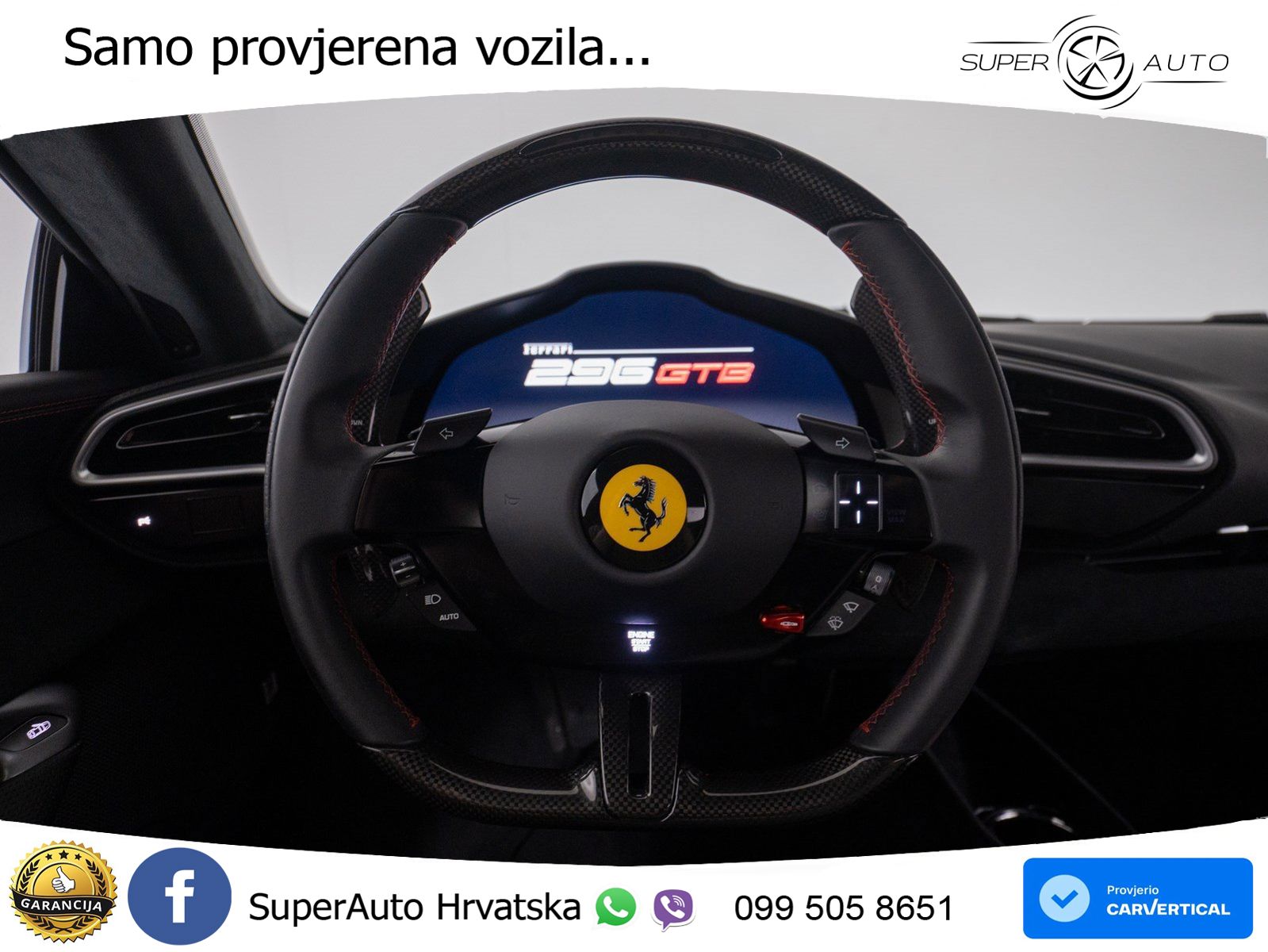 Ferrari 296 GTB 3.0 V6 (830 KS) F1 DCT