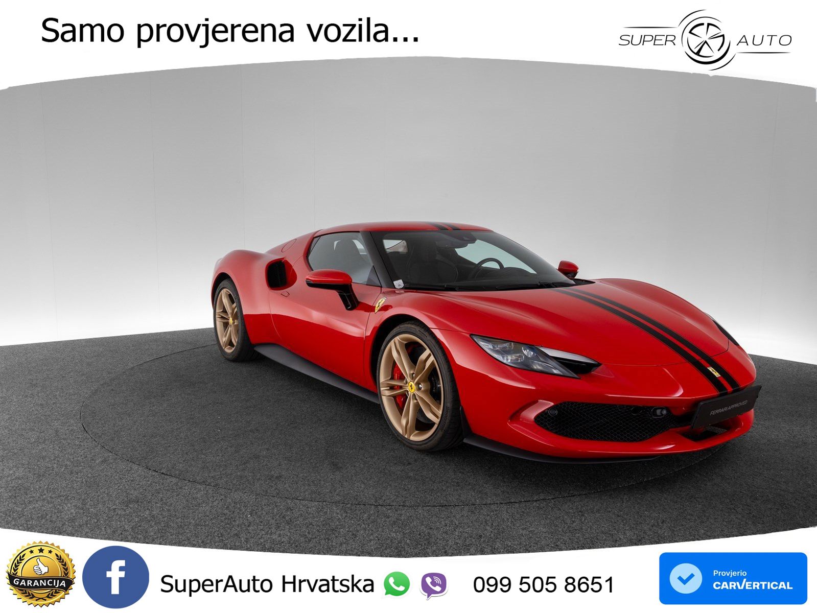 Ferrari 296 GTB 3.0 V6 (830 KS) F1 DCT