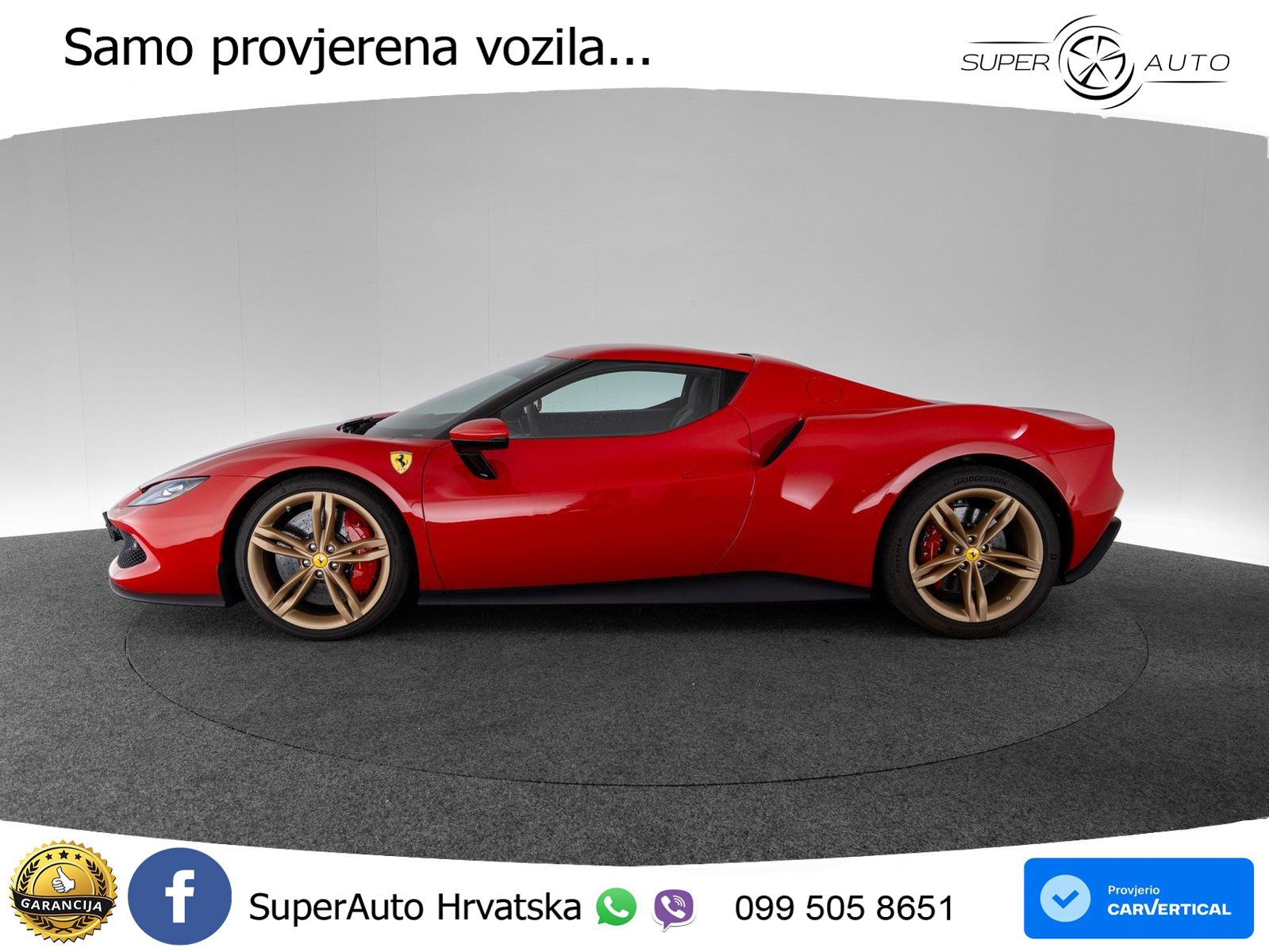 Ferrari 296 GTB 3.0 V6 (830 KS) F1 DCT