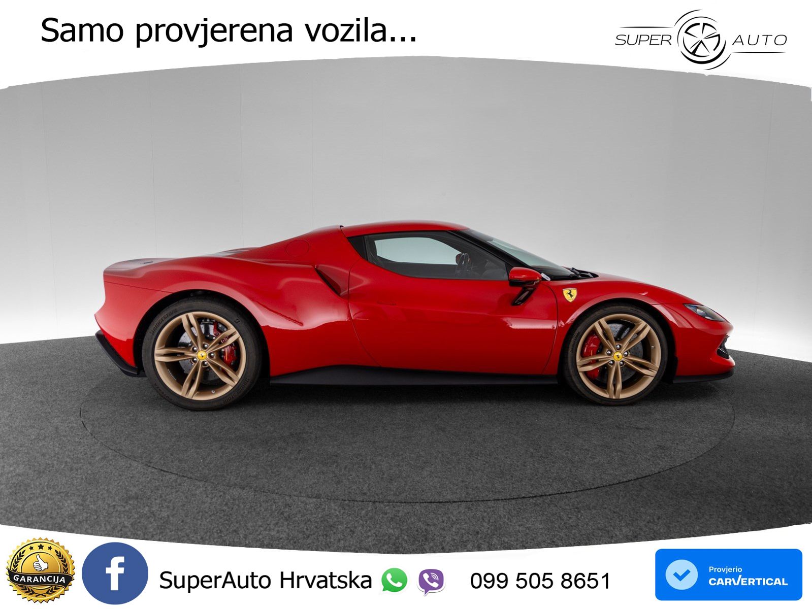 Ferrari 296 GTB 3.0 V6 (830 KS) F1 DCT