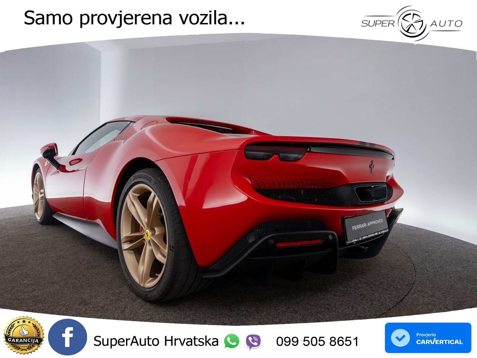 Ferrari 296 GTB 3.0 V6 (830 KS) F1 DCT