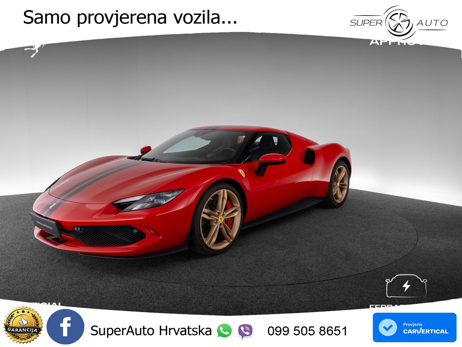Ferrari 296 GTB 3.0 V6 (830 KS) F1 DCT
