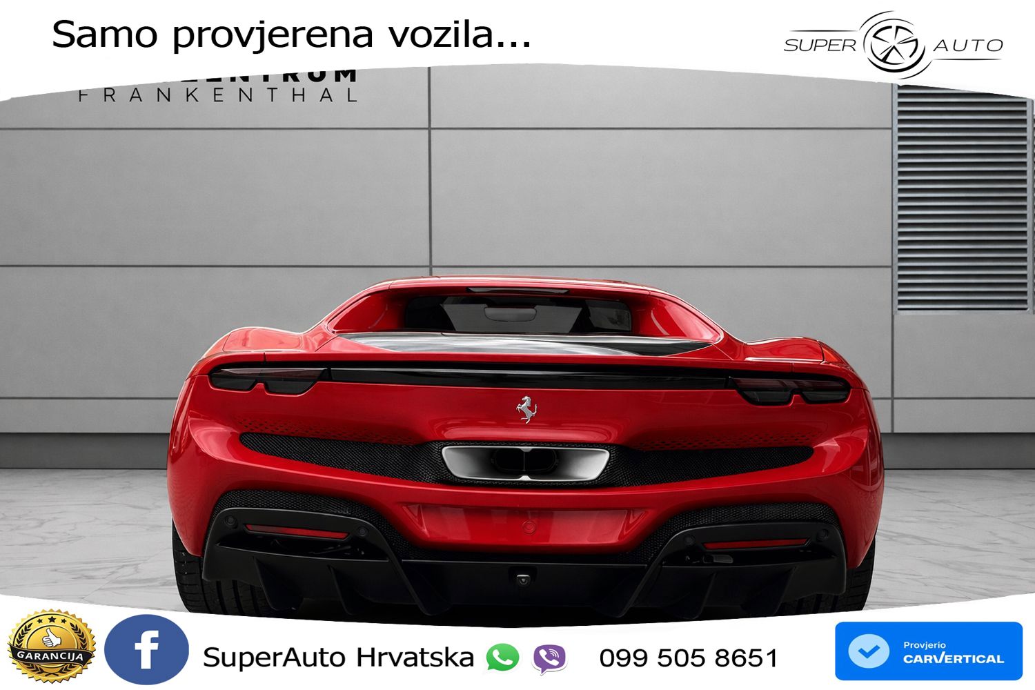 Ferrari 296 GTB 3.0 V6 (830 KS) F1 DCT LED+GR SJED+ACC