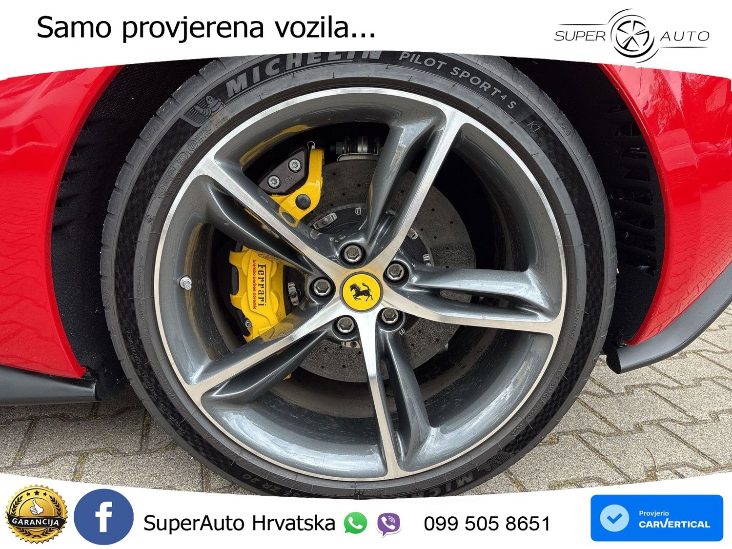 Ferrari 296 GTB 3.0 V6 (830 KS) F1 DCT LED+GR SJED+ACC