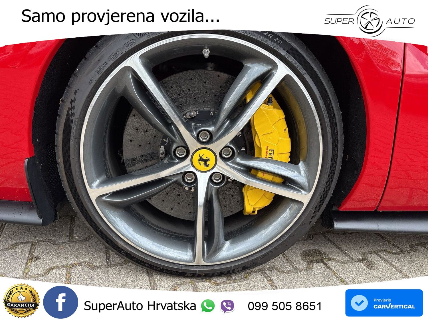 Ferrari 296 GTB 3.0 V6 (830 KS) F1 DCT LED+GR SJED+ACC