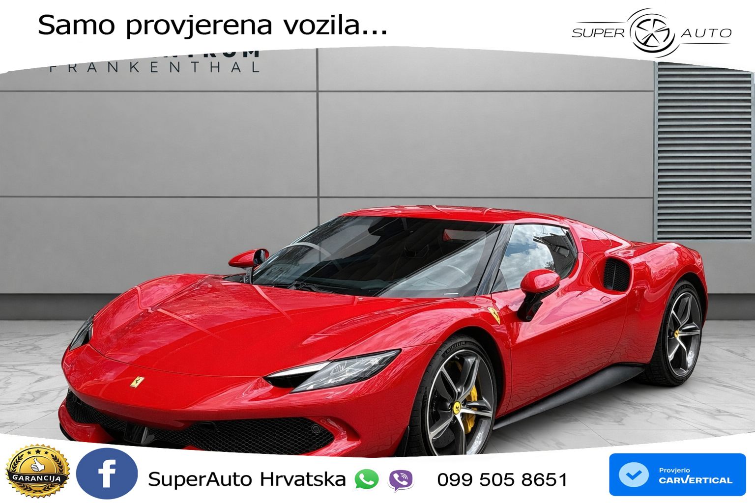 Ferrari 296 GTB 3.0 V6 (830 KS) F1 DCT LED+GR SJED+ACC