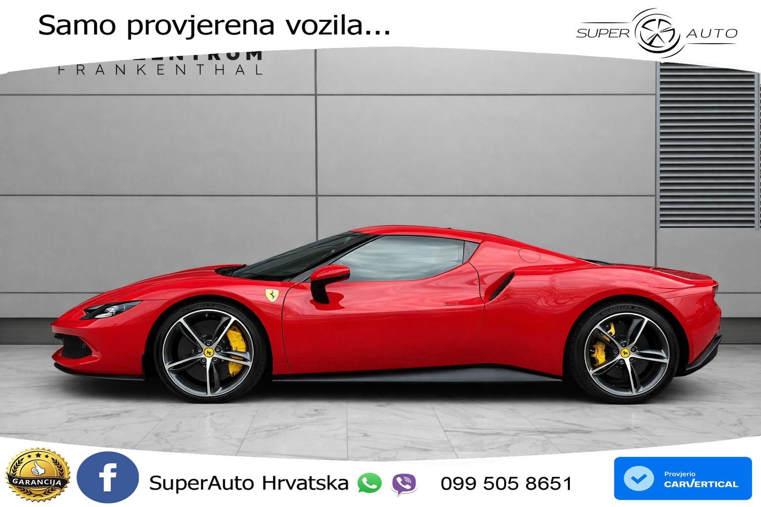 Ferrari 296 GTB 3.0 V6 (830 KS) F1 DCT LED+GR SJED+ACC