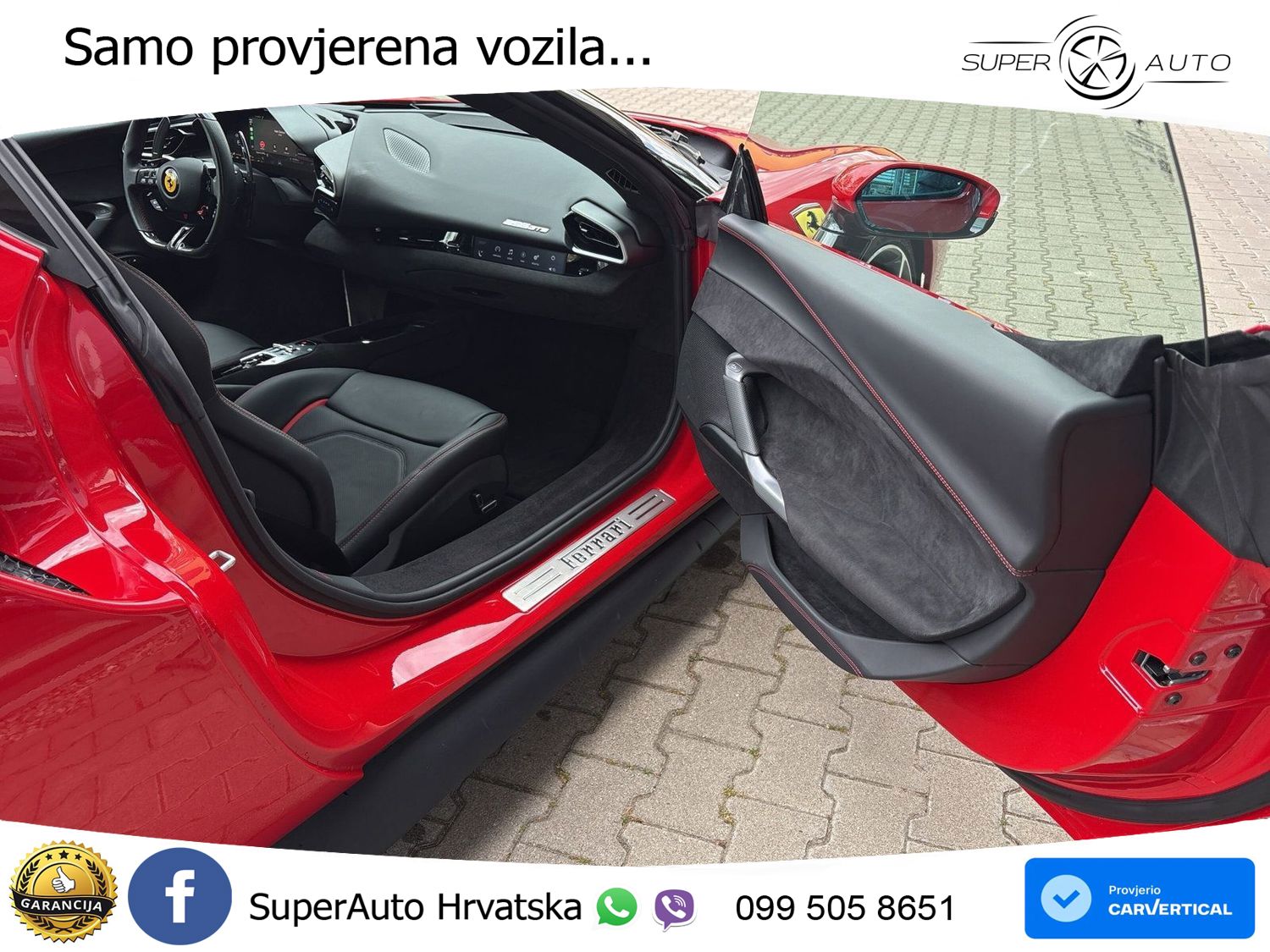 Ferrari 296 GTB 3.0 V6 (830 KS) F1 DCT LED+GR SJED+ACC
