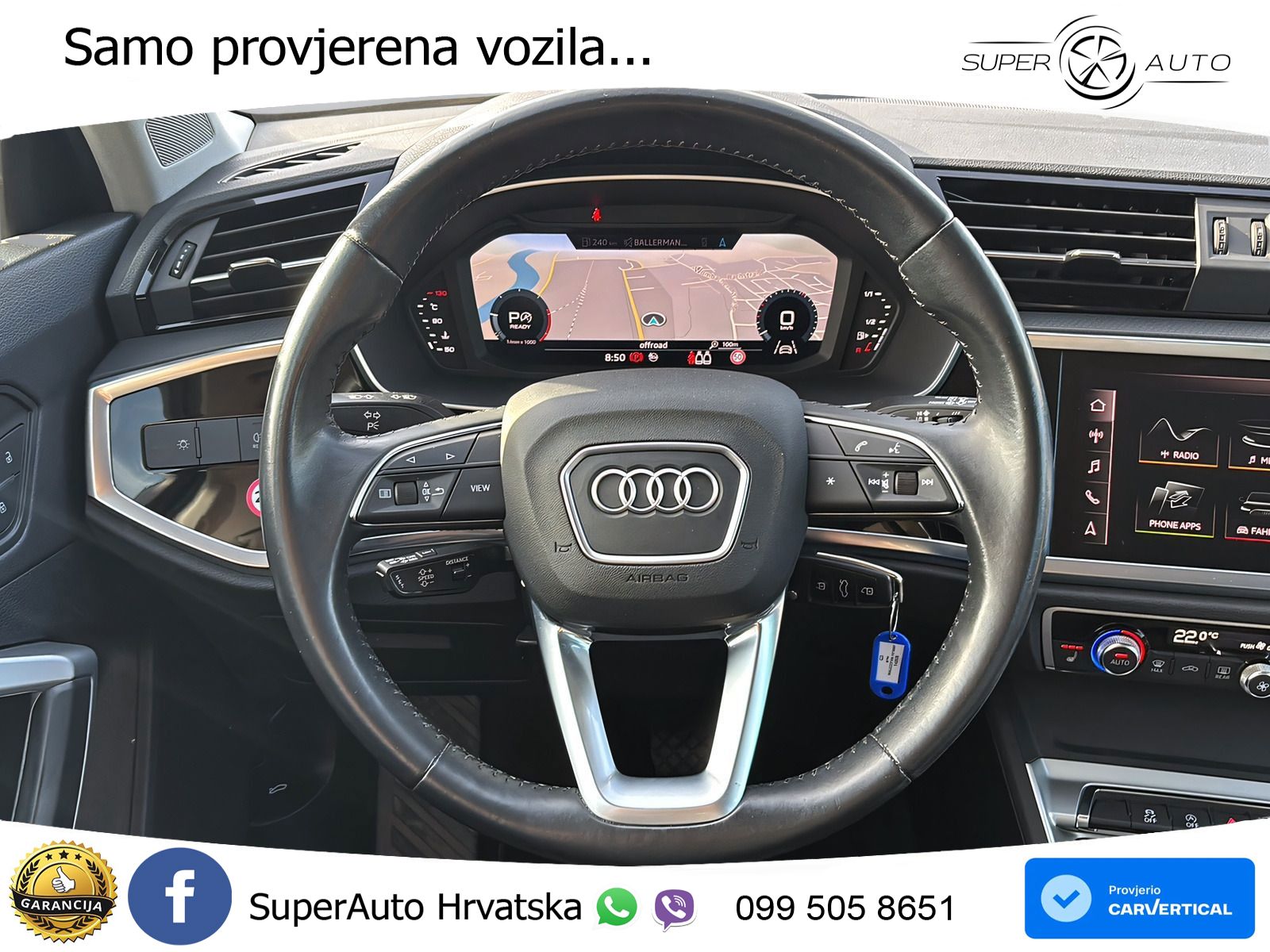 Audi Q3 40 TDI (190 KS) quattro S tronic advanced LED+GR SJED+ACC