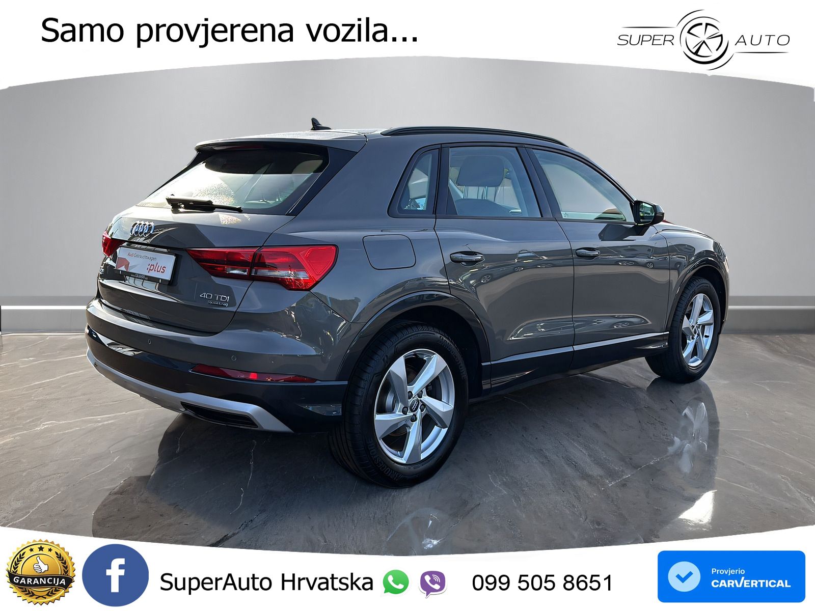Audi Q3 40 TDI (190 KS) quattro S tronic advanced LED+GR SJED+ACC
