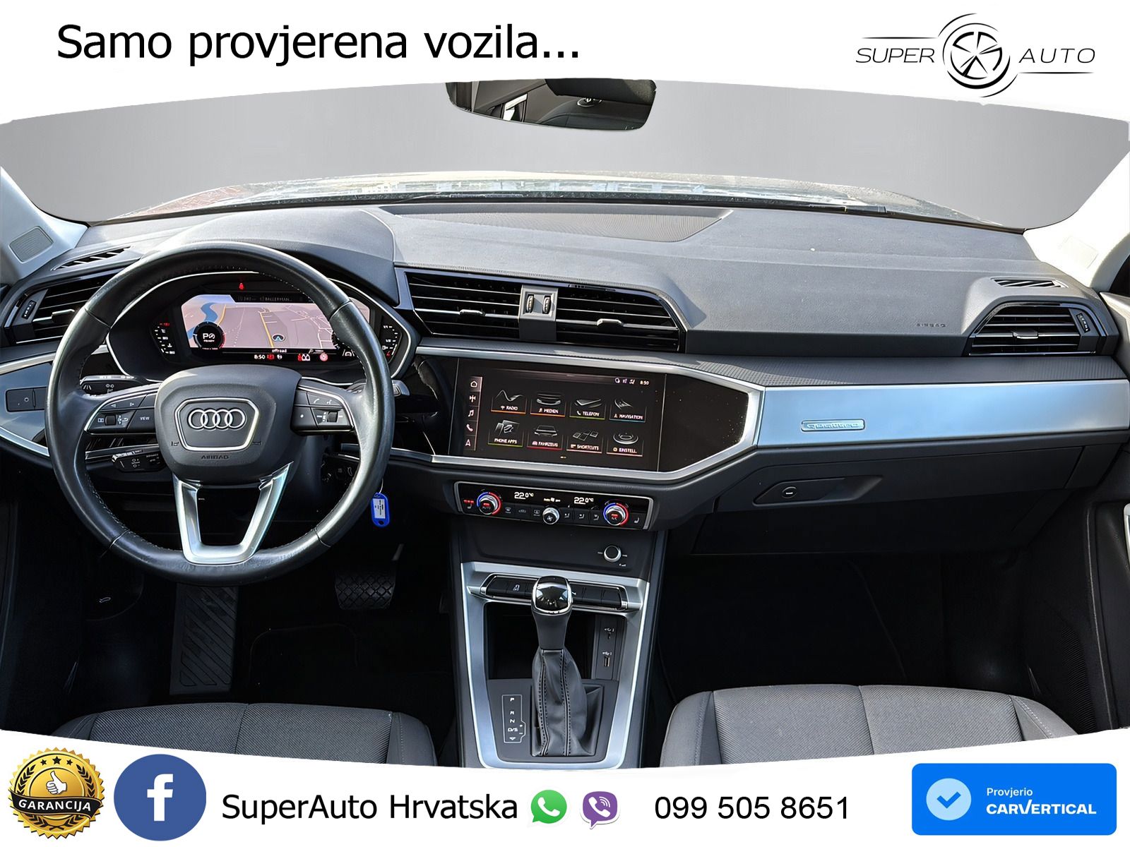 Audi Q3 40 TDI (190 KS) quattro S tronic advanced LED+GR SJED+ACC