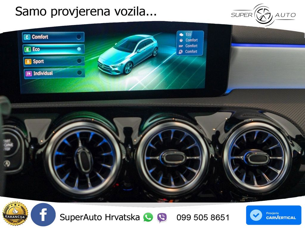 Mercedes-Benz A 200 7G-DCT ACC+GR SJED+360+PANO