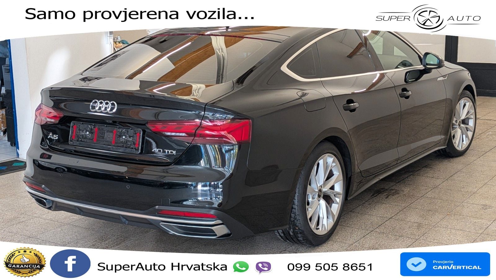 Audi A5 Sportback 40 TDI (204 KS) S tronic MATRIX+GR SJED+KAM