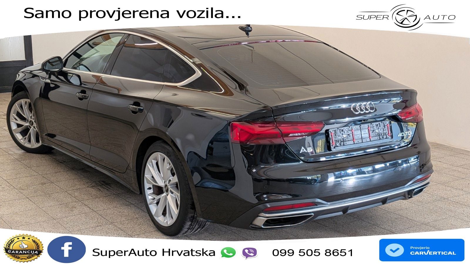 Audi A5 Sportback 40 TDI (204 KS) S tronic MATRIX+GR SJED+KAM