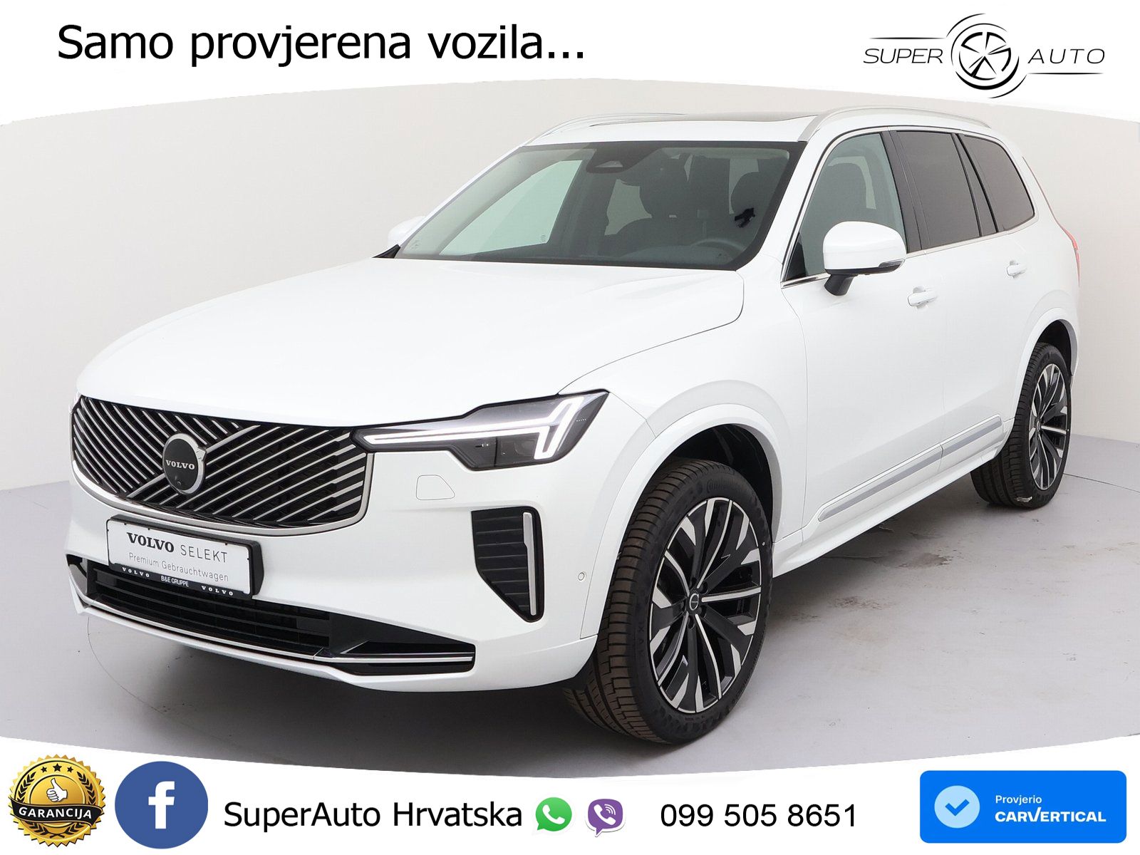 Volvo XC90 2.0 B5 AWD Automatic ZRAČNI+ACC+GR SJED+KAM+PANO