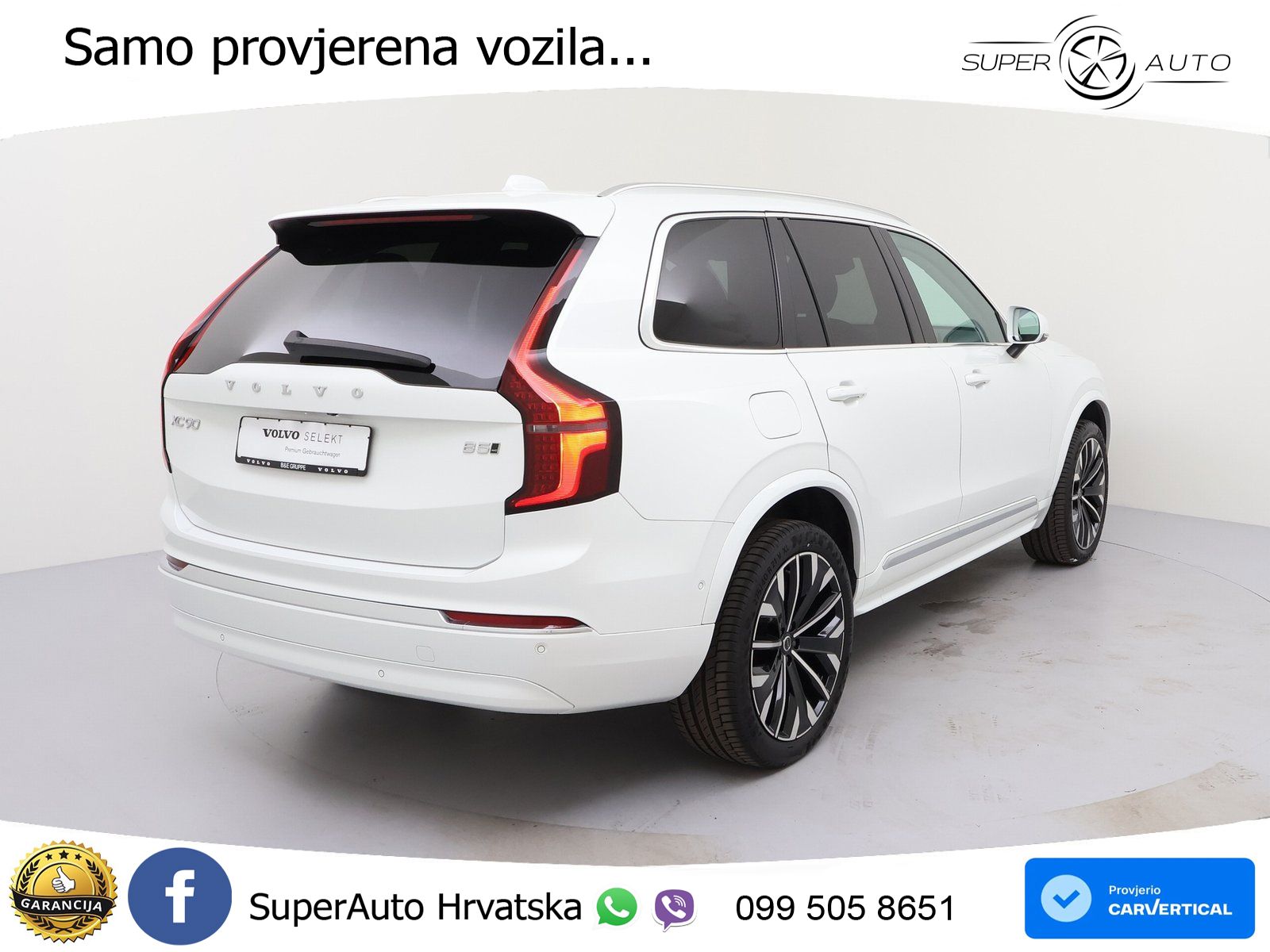 Volvo XC90 2.0 B5 AWD Automatic ZRAČNI+ACC+GR SJED+KAM+PANO